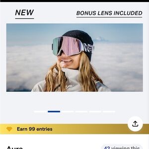 Blenders ski goggles new, paid $95